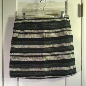 LOFT Striped Skirt, Blue/Ivory, 10, NWT